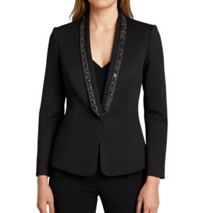 TED BAKER Working Title Jewelled Collar Tuxedo Jacket